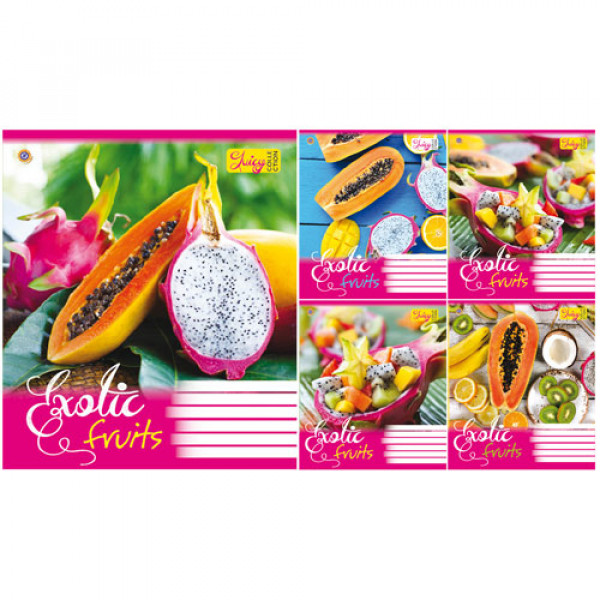 27735 А5/18 кл. ЗУ Exotic Fruits -17 тетрадь ученич.