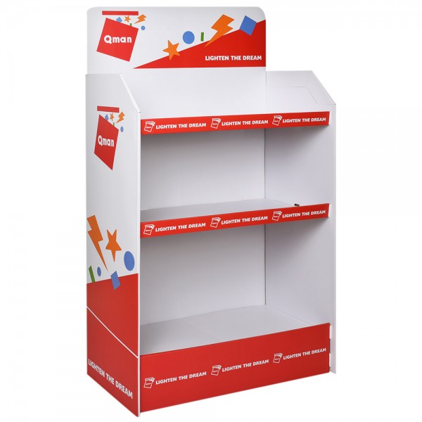 116480 Промо матеріалы Cardboard display stand витрина, ш80,5-г40-в141,5см.