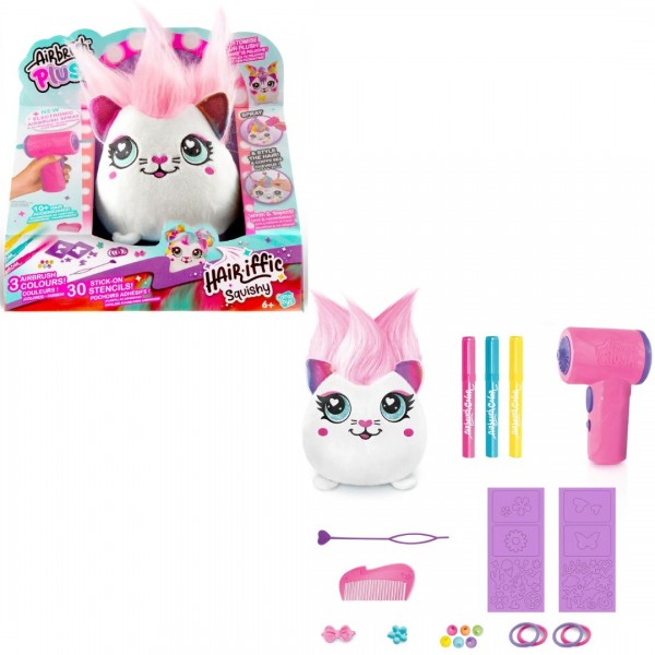 246912 Набір DIY AIRBRUSH PLUSH - Hair'iffic "Зроби зачіску - Серденько" з іграшковим аерографом
