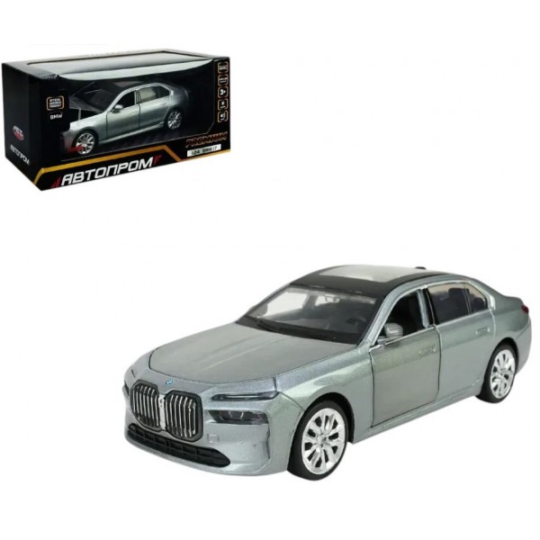 248153 Іграшка машина мет. АВТОПРОМ арт. 68283A 1:24 "BMW I7",батар.,світло,звук,відкр.двері,капот,багаж.,