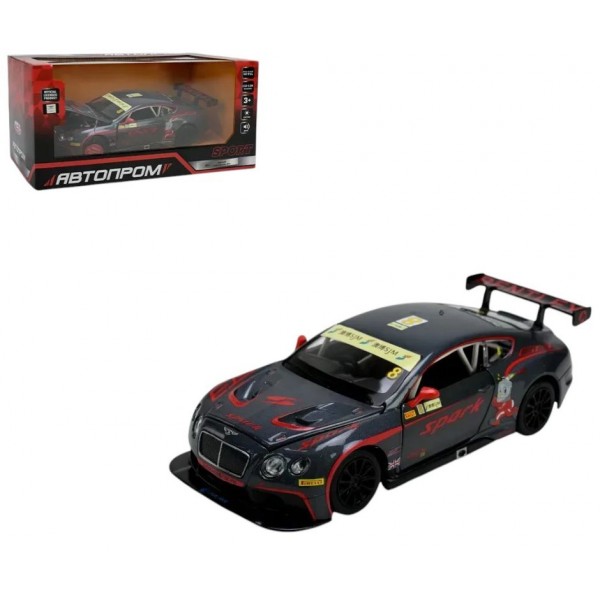 248675 Іграшка машина мет. АВТОПРОМ арт. 68267A 1:24 "Bentley Continental GT3 Concept", батар.,св, зв, від