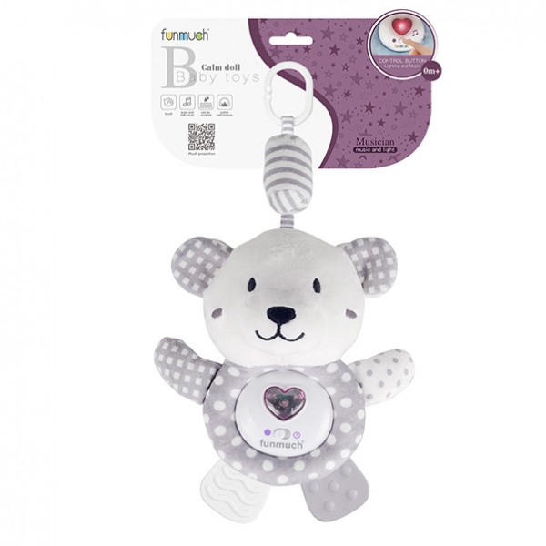 219407 Іграшка музична Funmuch Підвіска Ведмежа зі світловими ефектами