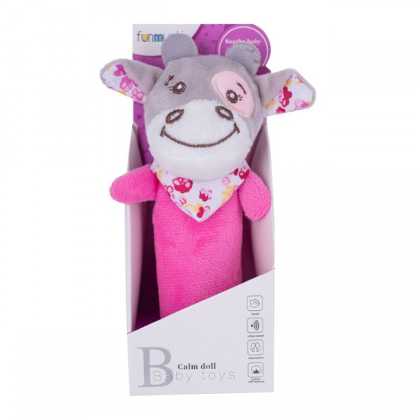 219373 Брязкальце-паличка м'яке Funmuch Корівка