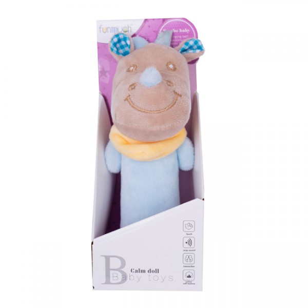 219374 Брязкальце-паличка м'яке Funmuch Носоріг