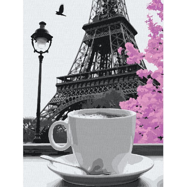 114872 Набір для розпису "Кава в Парижі" 40*50 см