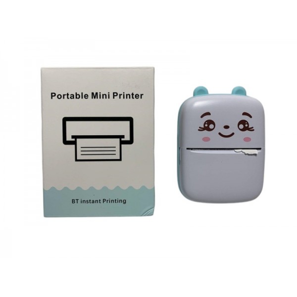 244505 Принтер A8C mini, портативний принтер,10,5-8-4см, акум., USBзарядне, папір,2 кольори,в кор.,9-12-5см