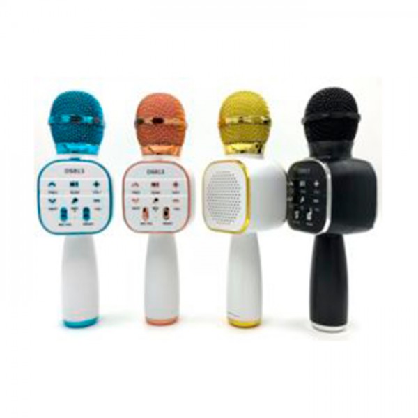 242111 Мікрофон DS813 акум., Bluetooth, TFслот, USBвх, USB, 4 кольори, кор., 7,5-24-7,5 см.