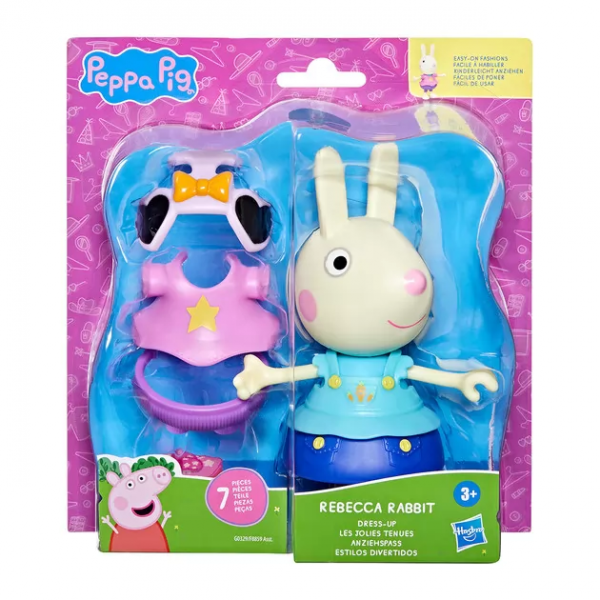 185214 Ігровий набір PEPPA FIGURINES серії "Модна пригода" - ОДЯГНИ РЕБЕККУ