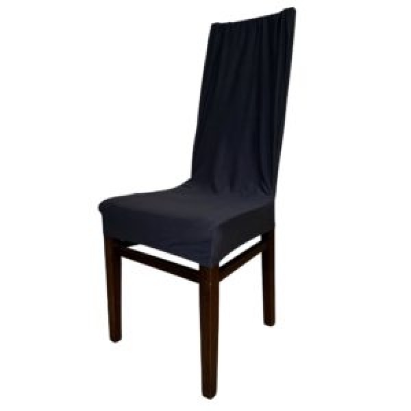 218996 Чохол на стілець натяжний "Dark Grey" 50*40см~65*45см., R89561-DG