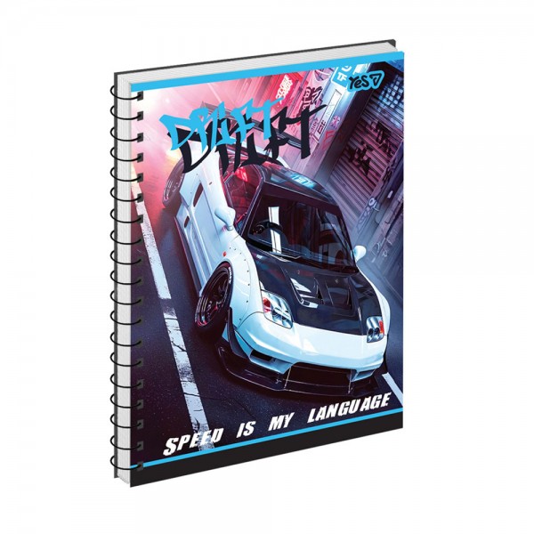 247647 Зошит для записів Yes А5/80 од.спіраль "Drift" ВДЛ