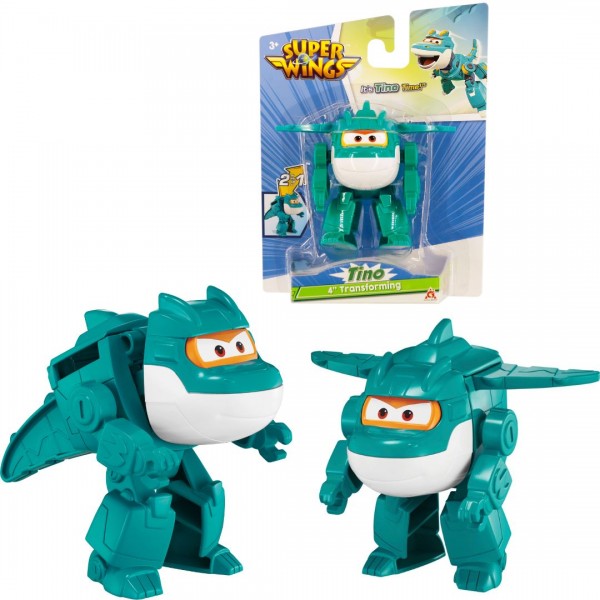 248255 Ігрова фігурка-трансформер Super Wings Transforming Тіно (Tino), 10см