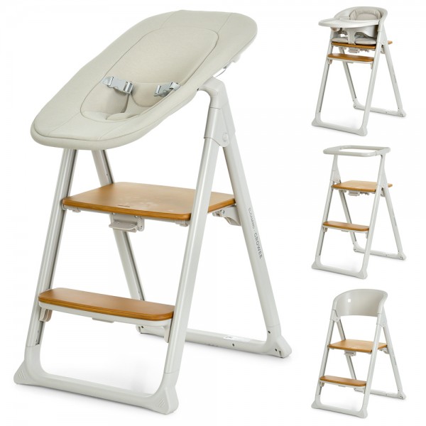 247993 Стільчик EL CAMINO GROWEE ME 1222 Cream 4в1 (шезлонг,стільчик для годування,вежа Монтессорі)бежевий