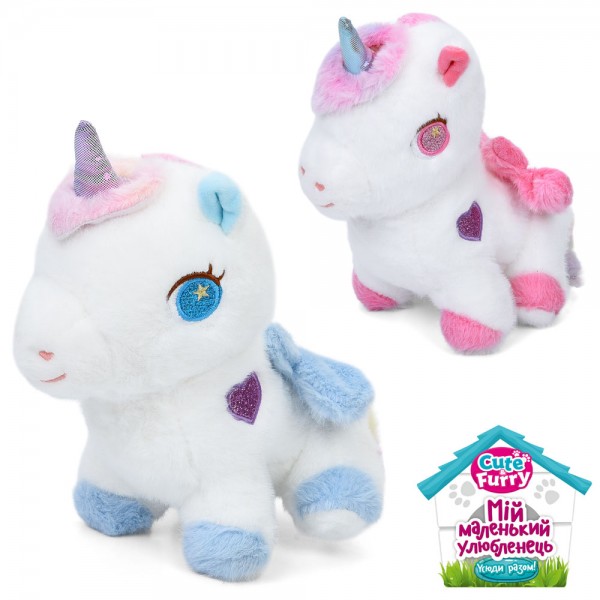 240042 М'яка іграшка YG0279 єдиноріг, пегас, 2 кольори