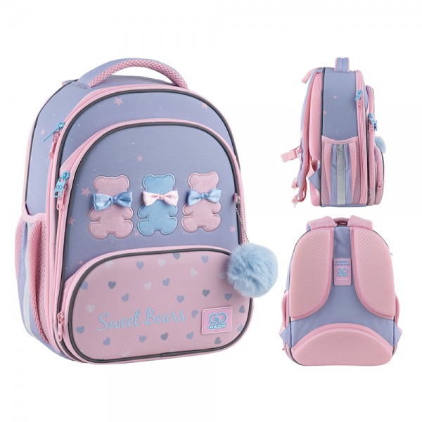 225984 Рюкзак GoPack Education каркасний 597M-2 Lovely Bears