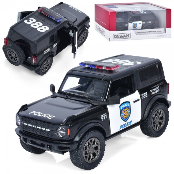 153393 Машинка іграшкова KT5438WP "FORD BRONCO (POLICE) 2022"
