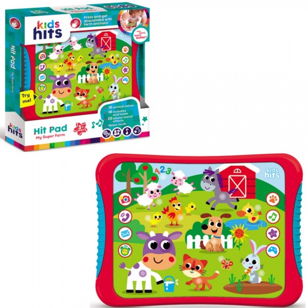 248355 Іграшка планшет Kids Hits арт. KH01/004, батар,на укр,навчання,букви, у короб.