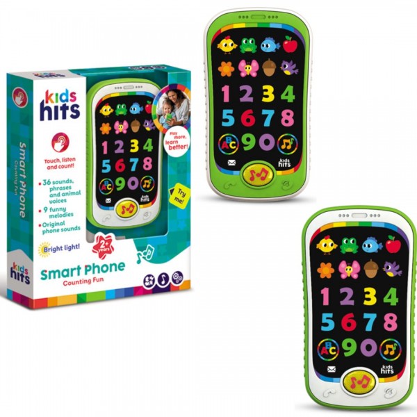 248367 Іграшка телефон муз. розв. Kids Hits арт. KH03/002,батар,2 кол. мікс,у короб. 13*5*18.5 см.