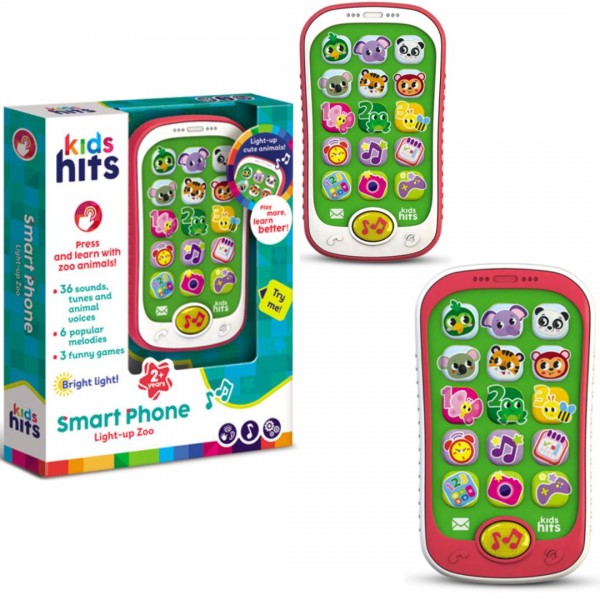 248369 Іграшка телефон муз. розв. Kids Hits арт. KH03/004, батар, 2 кольори. мікс,у кор 13*5*18.5 см.