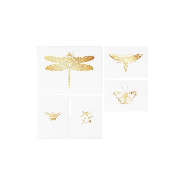 182495 Тимчасові тату TATTon.me "Gold Dragonfly set"