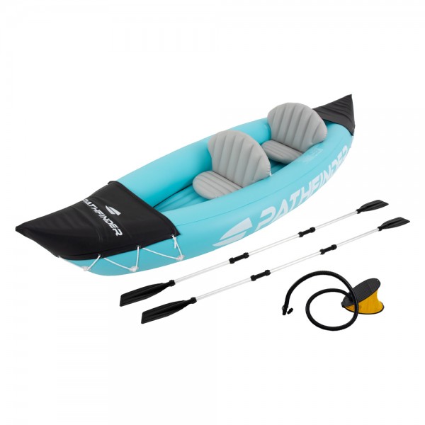 248066 Човен 34184  на 2 людини, 2 весла, ножний насос, надувні сидіння, 321-92-47см,