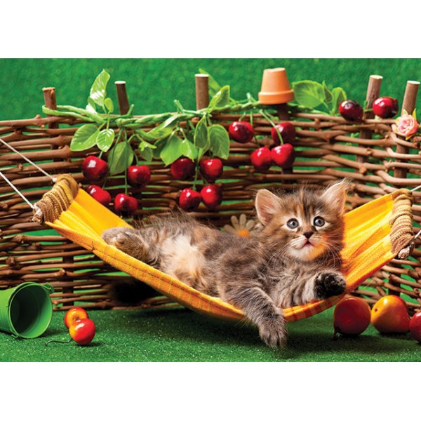 225811 Пазли 500 ел. с.11 №6 "Kitten in a hammock"