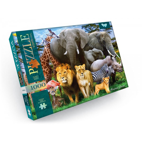 225816 Пазли 1000 ел. с.10 №9 "ANIMAL PLANET"