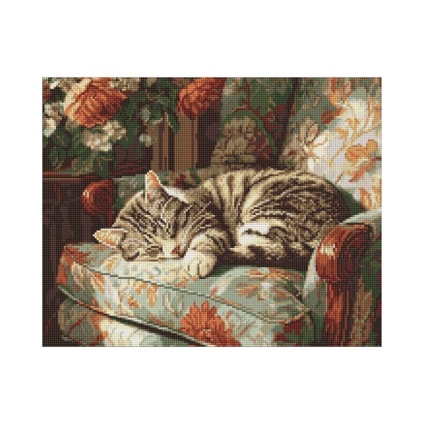 259143 Набір з алмазною мозаїкою "Муркотливі сни" 40х50см