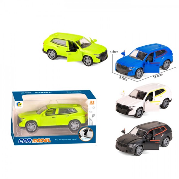 249036 Джип DD2821B нерція, поліція, відчиняються двері, гумові колеса, 4 кольори, кор., 15-8,5-7 см.