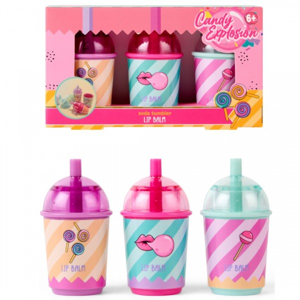248871 Набір з 3-х бальзамів для губ у стаканчиках CREATE IT! CANDY