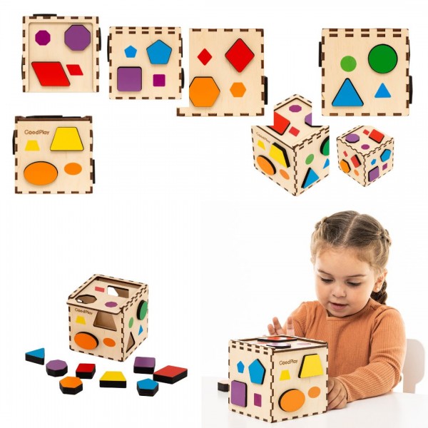 247730 Кубик-сортер Кольорова фігурка CUB-4-002