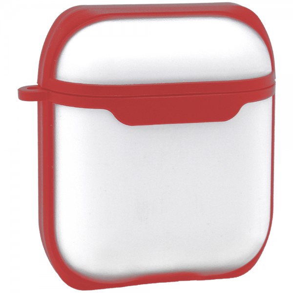 103593 Чехол для наушников Eggshell Ейрподс Case 1/2 — PC With Sensitive Button, Red