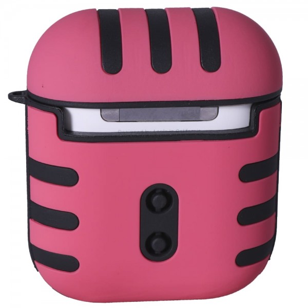103752 Чехол для наушников Ейрподс Case with carabine Tiger, Coral