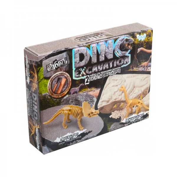 67451 Набір для проведення розкопок "DINO EXCAVATION" динозаври рос.(6) 