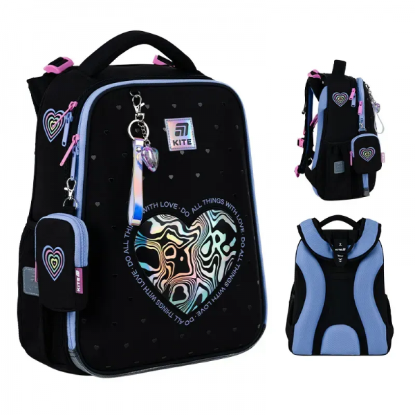 228244 Рюкзак Kite Education каркасний 531 Love is
