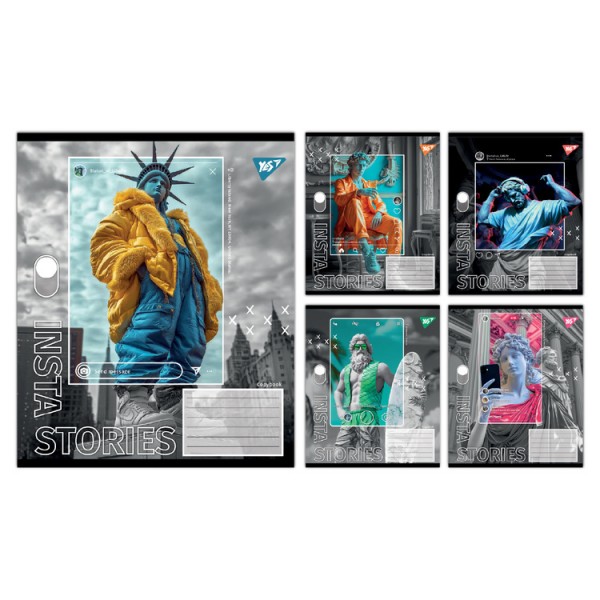 236769 А5/60 кл. Yes Insta Storys, зошит учнівський загальний