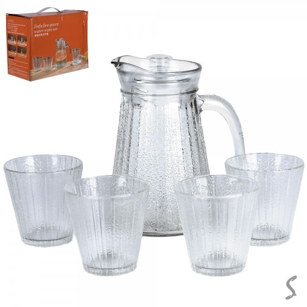 227604 Набір графін/склянки 5пр/наб 1.3л/265мл., R99450