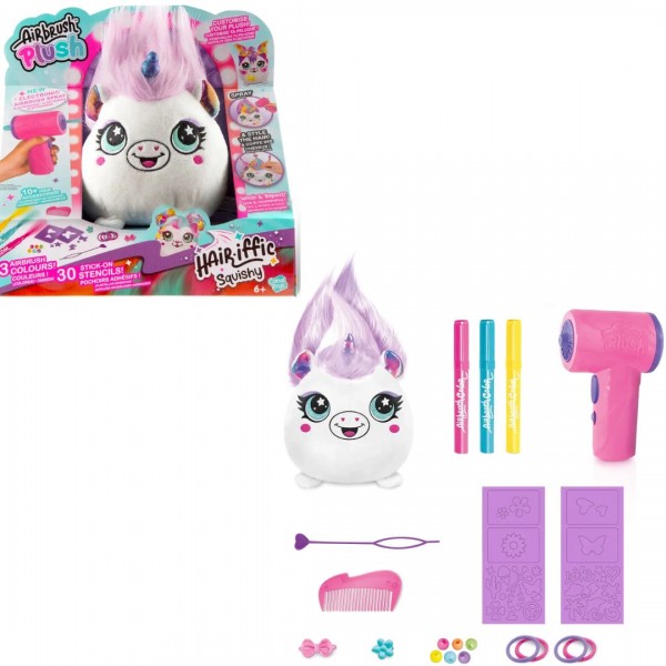 246915 Набір DIY AIRBRUSH PLUSH - Hair'iffic "Зроби зачіску - Принцеса" з іграшковим аерографом