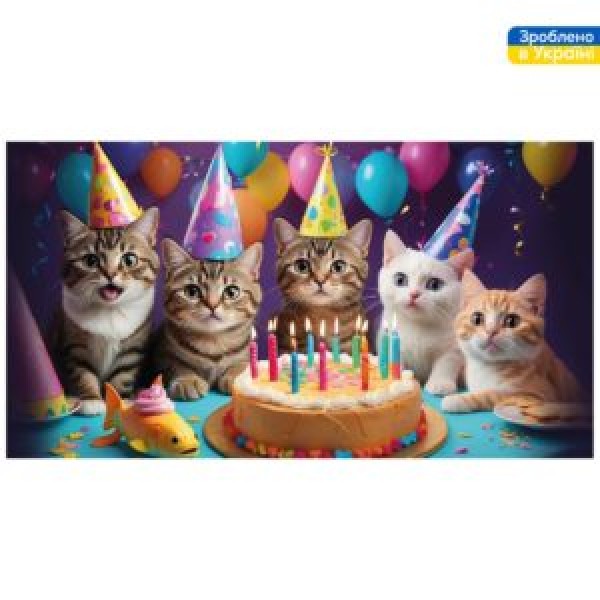 258966 Конверт для грошей "З Днем Народження!" 16*8.5см