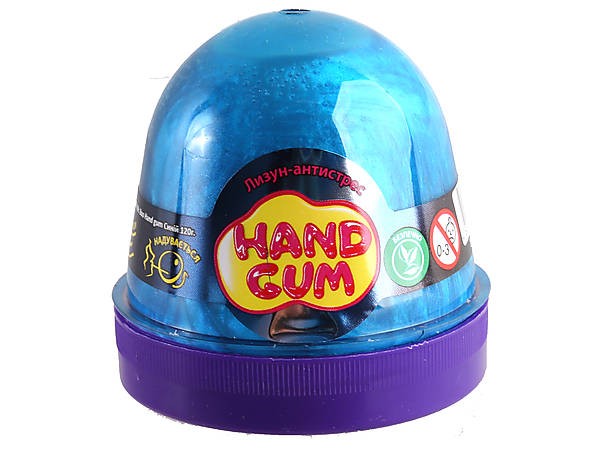 132909 Лизун-антистрес ТМ Mr.Boo Hand gum Синій 120 г.