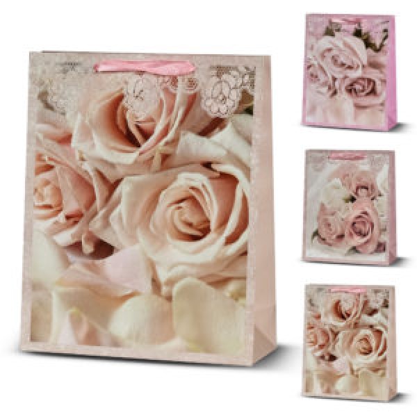 257463 Пакет подарунковий паперовий S "Flowers" 18*23*10см R33073-S