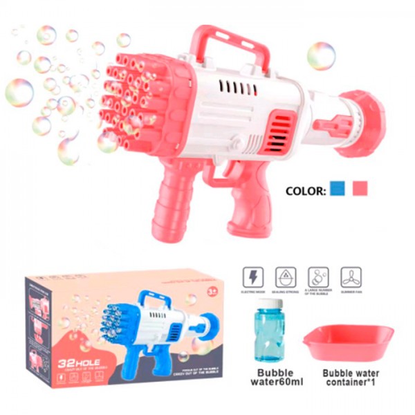 248758 Мильні бульбашки 529-5автомат,28см,зап7,5-3,5см,2 кольори,на бат-ці,в кор-ці, 28,5-16,5-7,5см