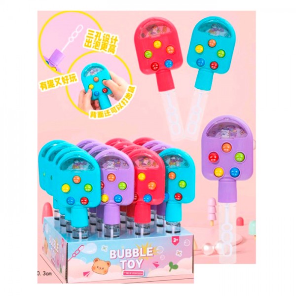 248761 Мильні бульбашки 6262-1 меч, 21,5см, 2в1(ручка-гра), 16шт(3кольори) в дисплеї, 22-22-20,5см