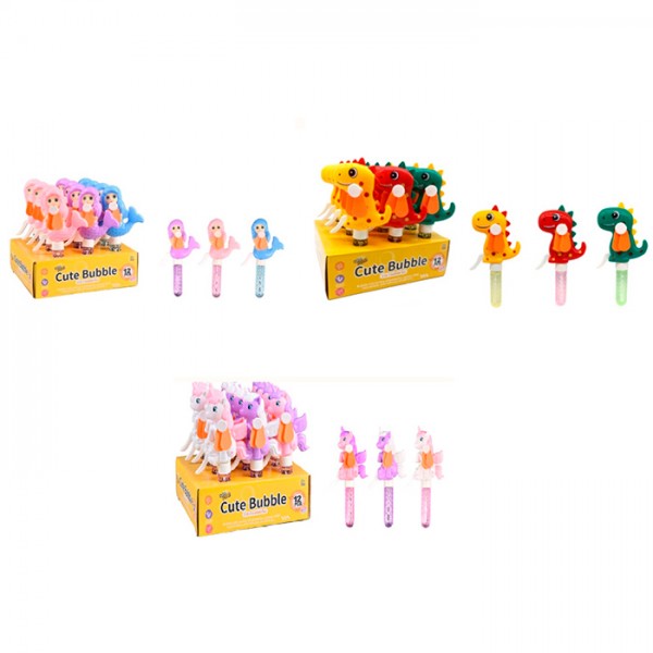 248978 Мильні бульбашки 668-1-3-4 меч20,5см,ручка-вентилятор(механіч)3види диспл.русалка,динозавр,єдиноріг