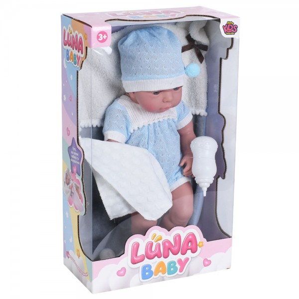 247128 Пупс AKG-0005 пляшечка, ковдра, кор., 24,5-41,5-12,5 см.