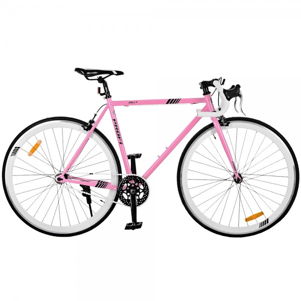 50006 Велосипед 28д. G53JOLLY S700C-4H (1шт)сталь.рама 53см,алюм.кермо-баран,трек.кол.700*23С,рожевий