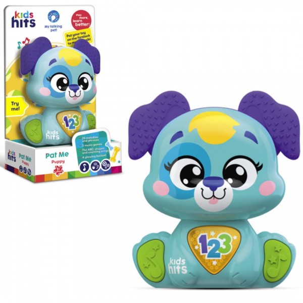 248375 Муз розв.Чарівні звірята Kids Hits арт. KH19/002 "Цуценя"звук, світло, 2 кольори, короб. 13*8*23см