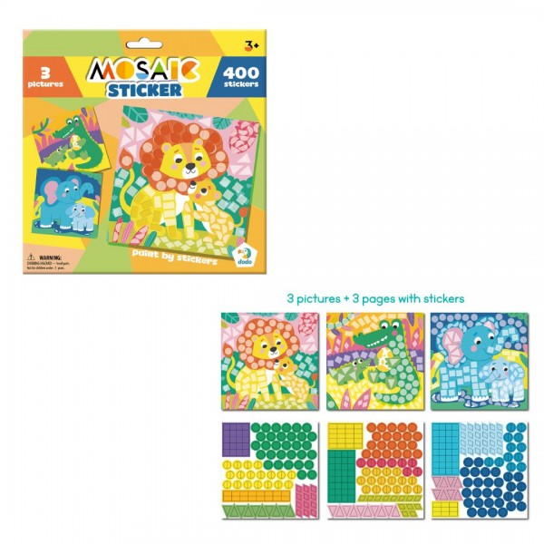247580 Набір для творчості. Мозаїка зі стікерами Зоопарк