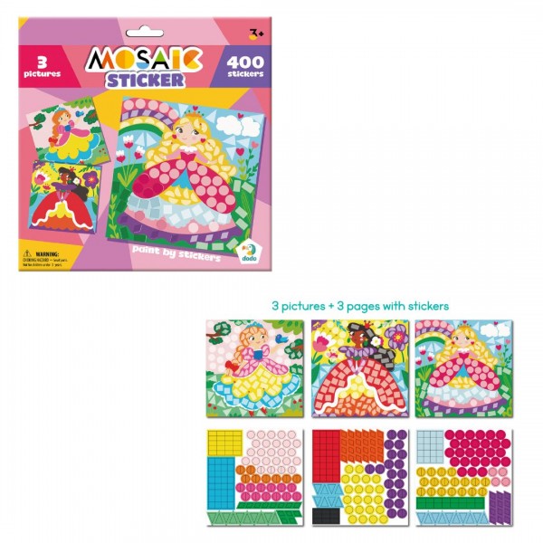 247581 Набір для творчості. Мозаїка зі стікерами Принцеси