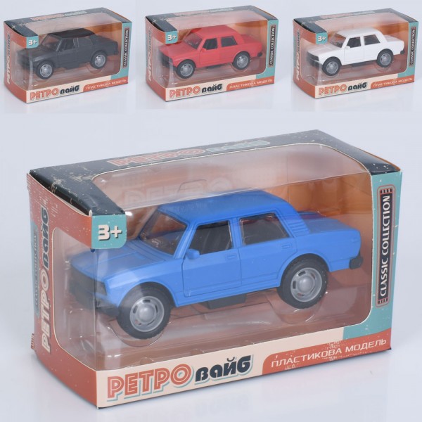 249039 Машина 6331 інерція, відчиняються двері, гумові колеса, 4 кольори, кор., 15-8,5-7 см.