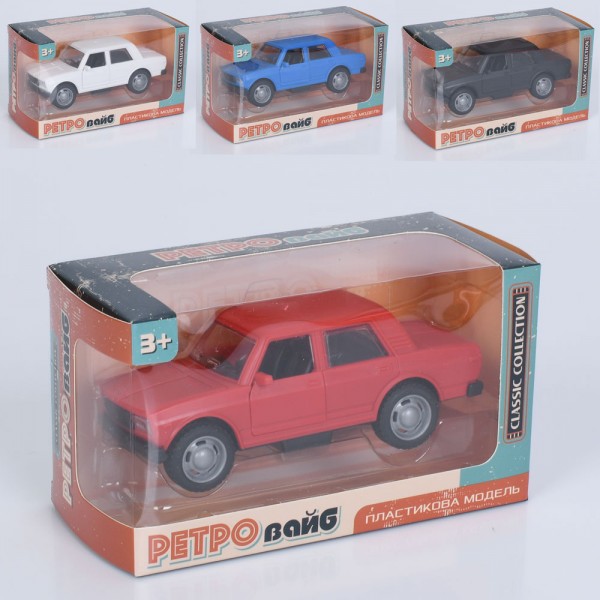 249040 Машина 6332 інерція, відчиняються двері, гумові колеса, 4 кольори, кор., 15-8,5-7 см.